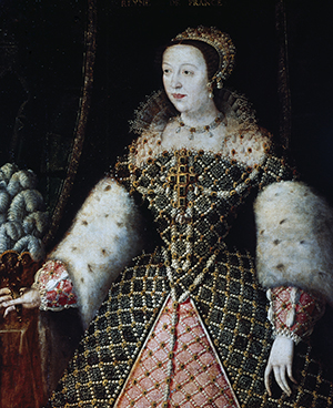 UNSPECIFIED - CIRCA 2003: Portrait of Catherine de Medici (Florence, 1519-the Chateau de Blois, 1589), queen consort of King Henry II of Valois (1519-1559), King of France. Florence, Galleria Degli Uffizi (Uffizi Gallery) (Photo by DeAgostini/Getty Images)