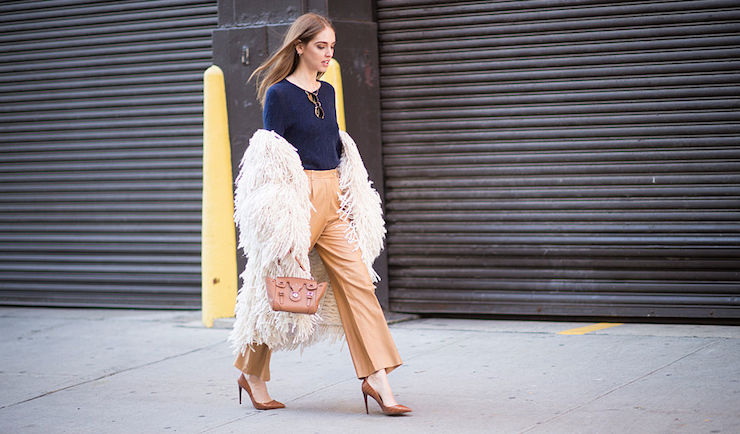 A look outside a show at New York Fashion Week this week. Photo: Getty