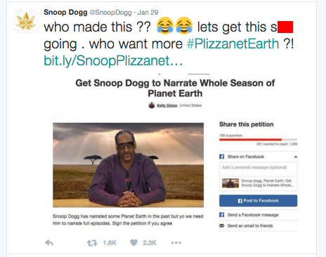 snoop dogg twitter planet earth