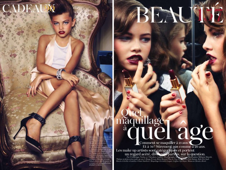 Thylane Blondeau in Vogue Paris in 2011.