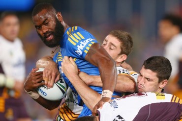 Semi Radradra landed into a storm on Friday. Photo: AAP.