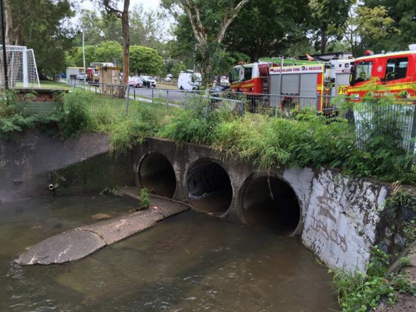 Emergency services are scouring the area.
