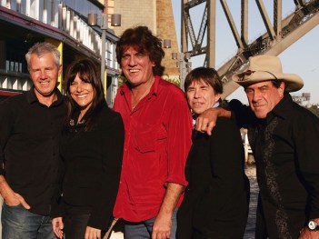 Singers Daryl Braithwaite, Ally Fowler, Jon English, John Paul Young and TV host Ian "Molly" Meldrum.