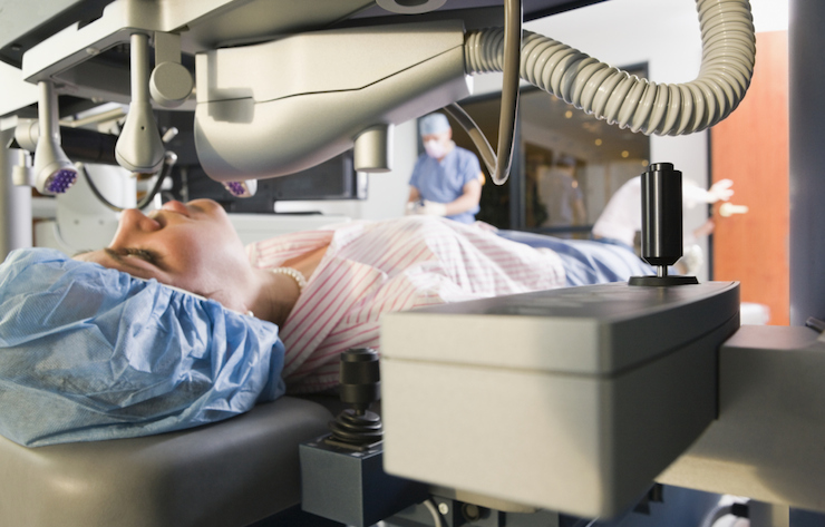 The entire LASIK procedure takes about 15 minutes and recovery time is on to two days. Photo: Getty