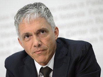 Swiss attorney General Michael Lauber attends a press conference on June 17, 2015 in Bern. Swiss authorities are investigating the 2010 FIFA vote that awarded the 2018 World Cup to Russia and the 2022 tournament to Qatar. AFP PHOTO / FABRICE COFFRINI (Photo credit should read FABRICE COFFRINI/AFP/Getty Images)