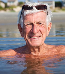 Squinting into the sun can create fine lines around the eyes. Photo: Getty