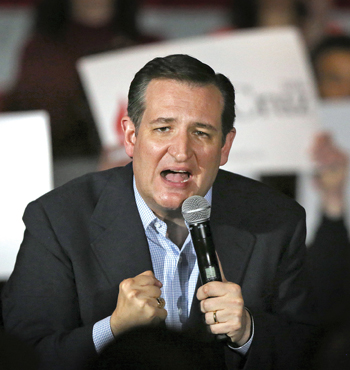 US Senator Ted Cruz of Texas said Mr Trump was 'untrustworthy'. 