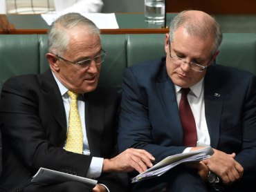 Malcolm Turnbull and Scott Morrison