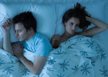 man woman sleeping