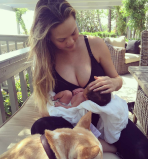 chrissy teigen and baby