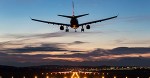 Landing airplane