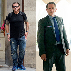 LaPlagia in real life (left) and on the big screen (right) in A Month of Sundays.