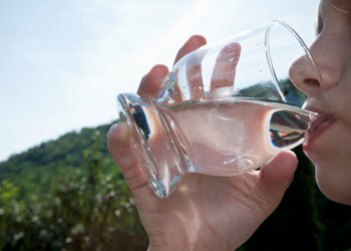 drinking water
