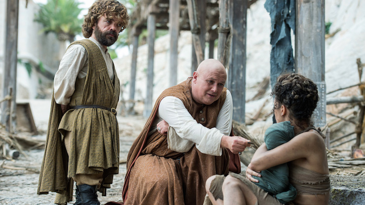"Five bucks if you tell us where the closest pub is." Photo: HBO