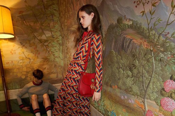 A screen capture of the controversial Gucci ad.
