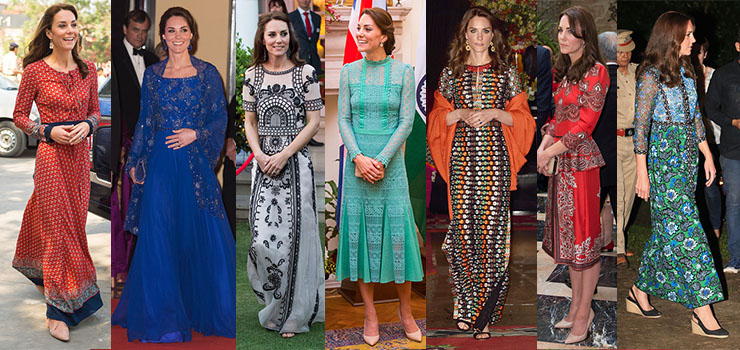kate middleton india outfits