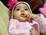 Sanaya's mother said the toddler was stolen from a pram by a stranger.