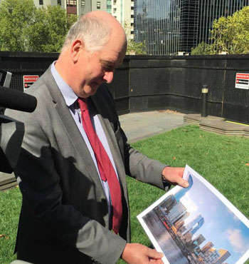Planning Minister Richard Wynne says the building will become a city landmark.