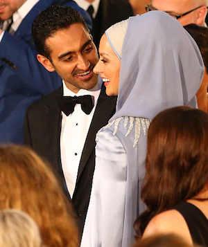 Aly and wife Susan at the 2016 Logie Awards. Photo: Getty