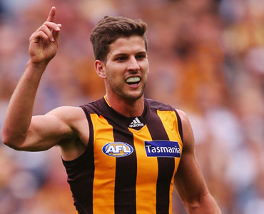Hawthorn's Luke Breust is very reliable around the goals. Photo: Getty