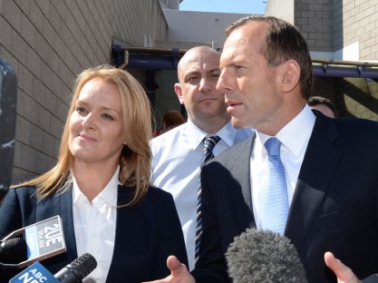FFormer PM Tony Abbott and Lindsay MP Fiona Scott. Photo: AAP.