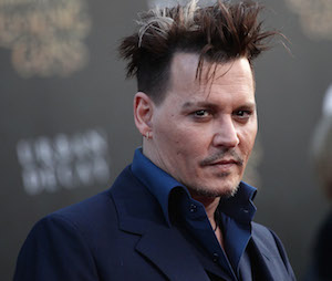 Depp at the premiere of Alice Through the Looking Glass. Photo: Getty