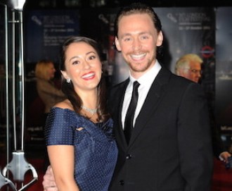 Hiddleston with ex-girlfriend Susannah Fielding. Photo: Getty