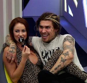 Marco Pierre White Jr and his Big Brother love interest Laura Carter. Photo: Channel 5