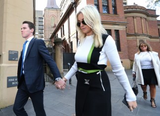 Curtis's wife Roxy Jacenko has supported him throughout. Photo: AAP