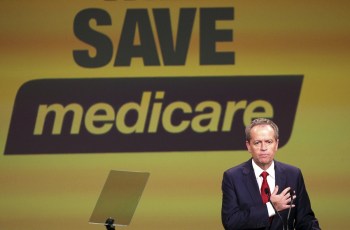 Opposition Leader Bill Shorten has made Medicare central to the ALP's election campaign. Photo: AAP