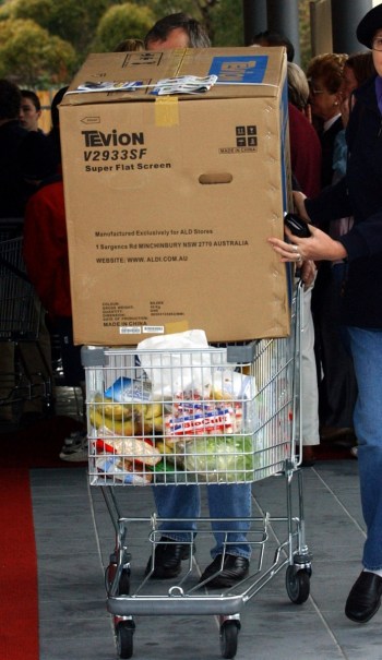 At Aldi you can pick up a TV with the groceries