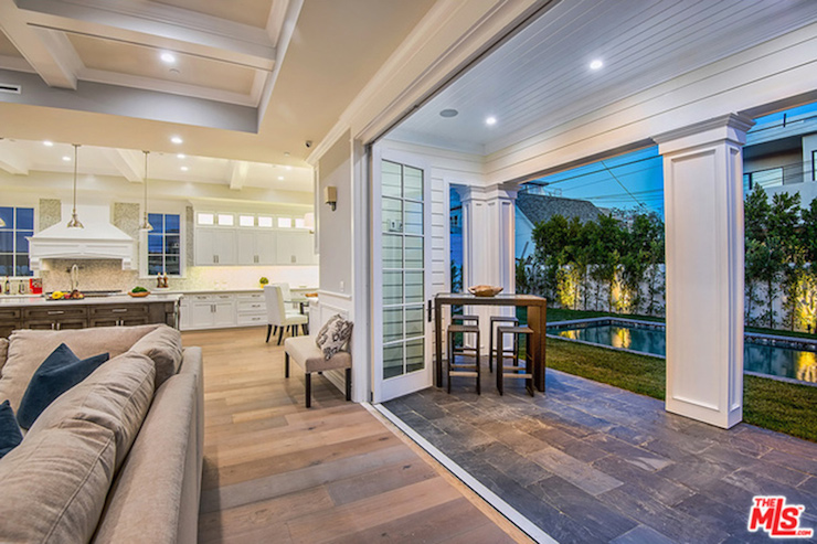 In the Californian heat, Wilson can take a dip in the saltwater pool or relax in the outdoor spa.