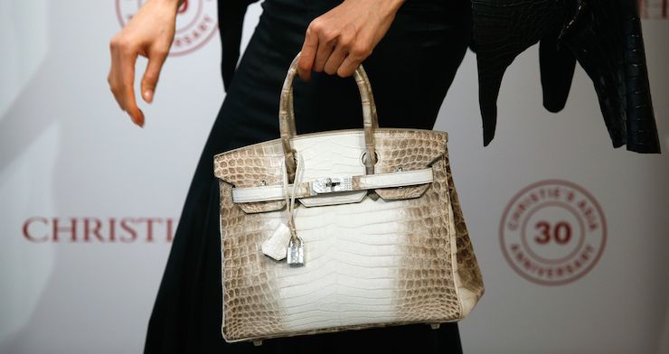 The Himalaya Niloticus Crocodile Diamond Birkin. Photo: Getty