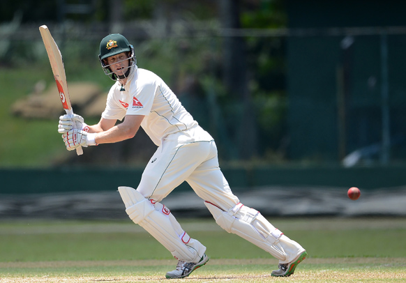 Voges bats in a practice match in Sri Lanka. Photo: Getty
