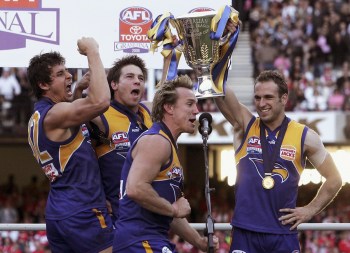 It's been almost 10 years since Cousions won the AFL premieraship with West Coast. Photo: AAP