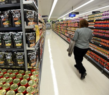 Finding the orange tags can be difficult in Woolies. Photo:AAP
