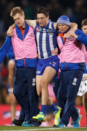Sam Wright is the latest addition to North Melbourne's injury list. Photo: Getty