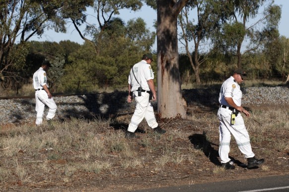 The search for the body of teacher Stephanie Scott near Leeton in April 2015. Photo: AAP