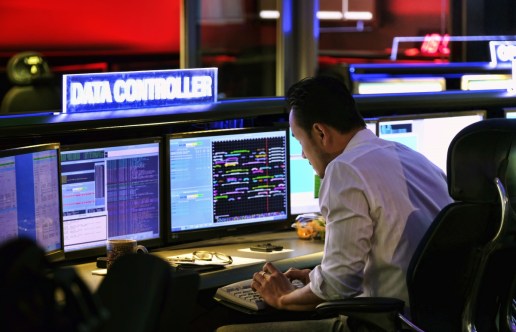 Data Controller Nick Lam, monitors the Juno spacecraft inside Mission Control in the Space Flight Operations Facility. Photo: AAP