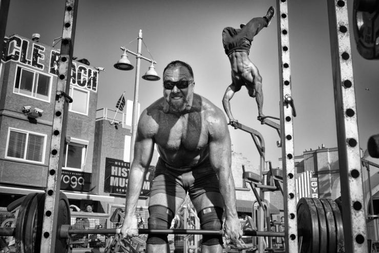 People honourable mention — Muscle Beach gym