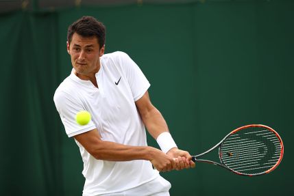 Bernard Tomic faces Roberto Bautista in the third round. Photo: Getty.