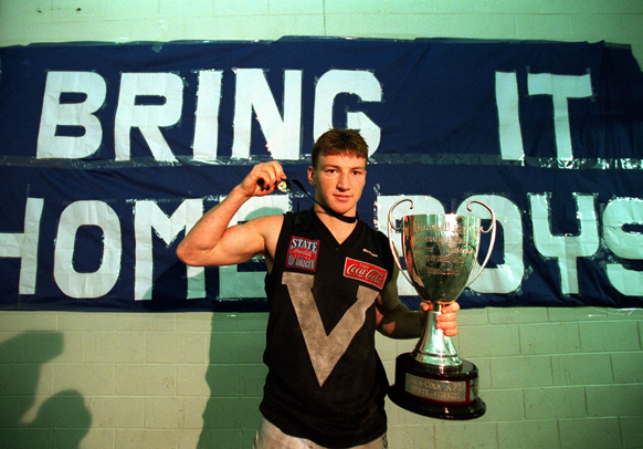 A young Harvey dominated for Victoria. Photo: Getty