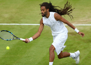 Brown proved a tricky opponent. Photo: Getty