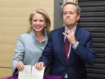 Bill Shorten and wife Chloe