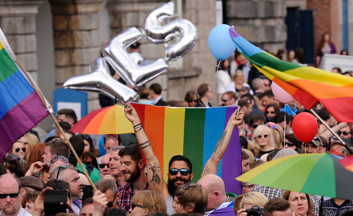 Ireland overwhelmingly voted to legalise same-sex marriage in 2015. Photo: Getty