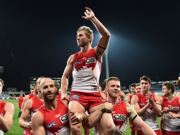 Kieren Jack chaired from field.