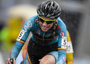 Van den Driesche riding before her ban. Photo: Getty