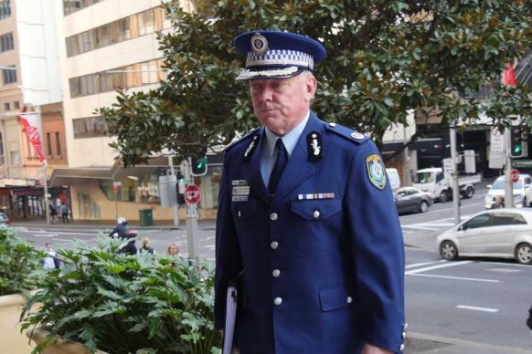 Assistant Commissioner Mark Jenkins outside the Sydney siege inquest.