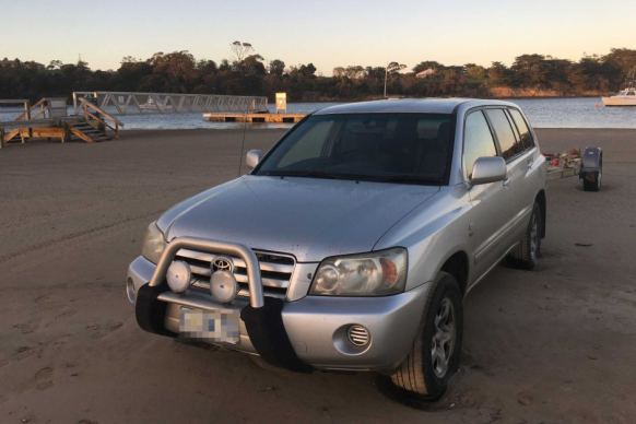 Car and trailer linked to missing boat.