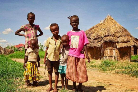 Children in Mangateen, Juba — the site of some of South Sudan's worst ethnic-cleansing atrocities.